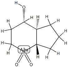 Cyclopenta[b]thiopyran-4-ol, octahydro-, 1,1-dioxide, (4-alpha-,4a-alpha-,7a-ba-)- (9CI) 化学構造式