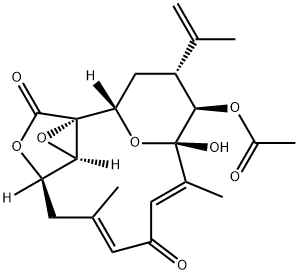 134455-98-4 (1R,2S,4R,5R,6S,7Z,10Z,13R,17R)-5-Acetyloxy-6-hydroxy-7,11-dimethyl-4α-(1-methylethenyl)-14,16,18-trioxatetracyclo[11.2.2.12,6.01,17]octadeca-7,10-diene-9,15-dione