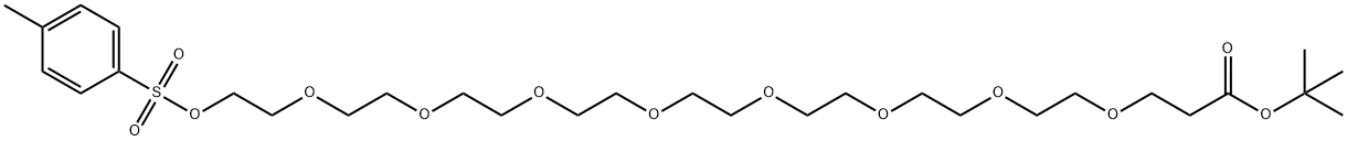 Tos-PEG9-t-butyl ester 化学構造式