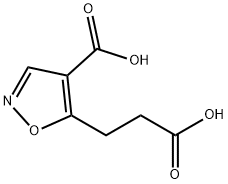 5-Isoxazolepropanoicacid,4-carboxy-(9CI) Struktur