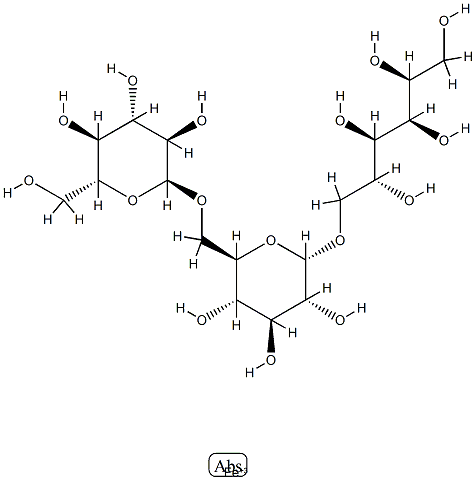 (1-6)-alpha-D-Glucan reduced reaction products with iron hydroxide Struktur