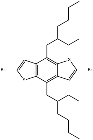 2,6-dibromo-4,8-di(2-ethylhexyl)benzo[1,2-b:4,5-b']dithiophene Structure