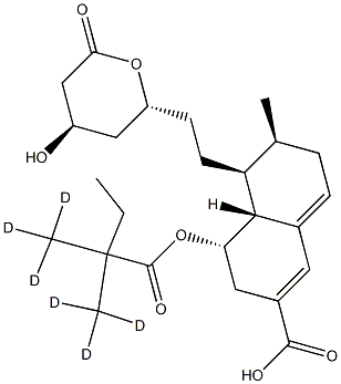 6-Carboxy -5',4',5,6-SiMvastatin-d6 Structure