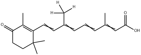 ALL-TRANS4-KETORETINOICACID-(9-METHYL)-D3, 1346606-26-5, 结构式