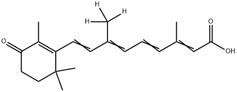 all-trans 4-Keto Retinoic Acid-(9-Methyl)-d3 Struktur