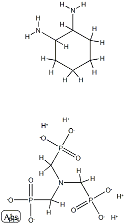 diamminecyclohexanoaminotrismethylenephosphonatoplatinum(II) 结构式