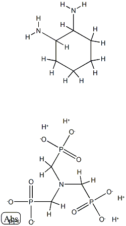 diamminecyclohexanoaminotrismethylenephosphonatoplatinum(II) Struktur