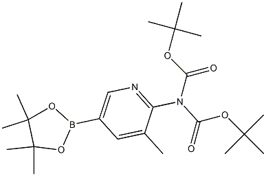 2-N,N-(Bis-Boc-aMino)-3-메틸피리딘-5-보론산피나콜에스테르