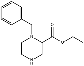 ethyl 1-phenethylpiperazine-2-carboxylate 化学構造式