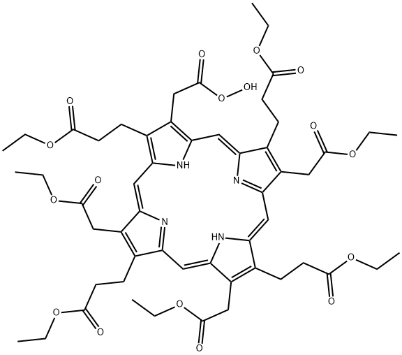 peroxyacetic acid uroporphyrin I 化学構造式