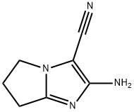 2-氨基-5H,6H,7H-吡咯并[1,2-A]咪唑-3-腈,134881-51-9,结构式