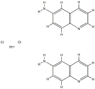 bis(6-aminoquinoline)dichloroplatinum(II) Struktur