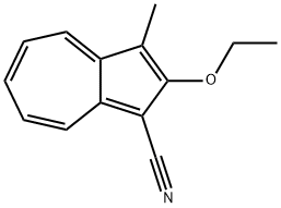 1-Azulenecarbonitrile,2-ethoxy-3-methyl-(9CI) 化学構造式