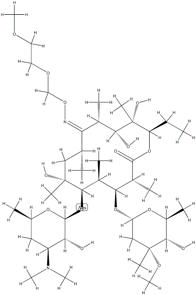 罗红霉素杂质D,134931-00-3,结构式