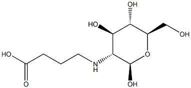 2-N-(carboxypropylamino)-2-deoxyglucopyranose Structure