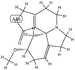 (11S,12aS)-11-メトキシ-1,3,4,5,8,10,11,12-オクタヒドロ-7H-フロ[3',4':3,4]ピリド[2,1-i]インドール-1-オン 化学構造式