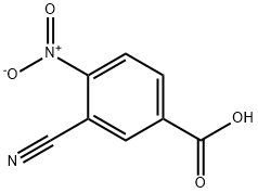3-cyano-4-nitrobenzoic acid Struktur