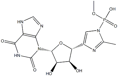 3-isoxanthosine 5'-phospho-2-methylimidazole 结构式