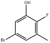 5-Bromo-2-fuoro-3-methylphenol Structure
