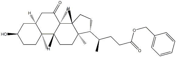 Cholan-24-oic acid,3-hydroxy-7-oxo-, phenylmethyl ester,(3α,5β)-|OBETICHOLIC ACID INTERMEDIATE-奥贝胆酸中间体