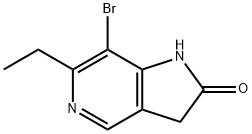 7-BroMo-6-ethyl-6-aza-2-oxyindole 化学構造式