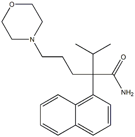 α-Isopropyl-α-(3-morpholinopropyl)-1-naphthaleneacetamide,13531-99-2,结构式