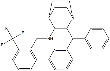 3-(2-trifluoromethylbenzylamino)-2-benzhydrylquinuclidine|