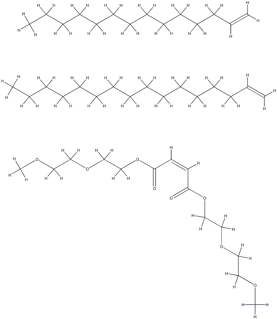 2-Butenedioic acid (2Z)-, bis(2-(2-methoxyethoxy)ethyl) ester, polymer with 1-hexadecene and 1-tetradecene Structure