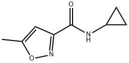 3-Isoxazolecarboxamide,N-cyclopropyl-5-methyl-(9CI),135401-17-1,结构式