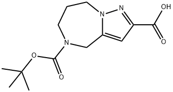 5-(Tert-Butoxycarbonyl)-5,6,7,8-Tetrahydro-4H-Pyrazolo[1,5-A][1,4]Diazepine-2-Carboxylic Acid(WX141418)|5-(叔-丁氧羰基)-5,6,7,8-四氢-4H-吡唑并[1,5-A][1,4]二氮杂卓-2-羧酸