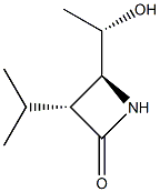 2-Azetidinone,4-(1-hydroxyethyl)-3-(1-methylethyl)-,[3R-[3alpha,4bta(S*)]]-(9CI) Structure