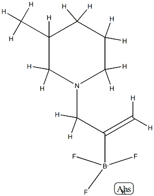 三氟(3-(3-甲基哌啶-1-基)丙-1-烯-2-基)硼酸钾,1357559-58-0,结构式