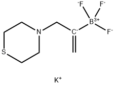 Potassium 3-(4-thiomorpholino)prop-1-ene-2-yltrifluoroborate Struktur
