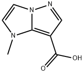 1-methyl-1H-imidazo[1,2-b]pyrazole-7-carboxylic acid(SALTDATA: FREE) Structure