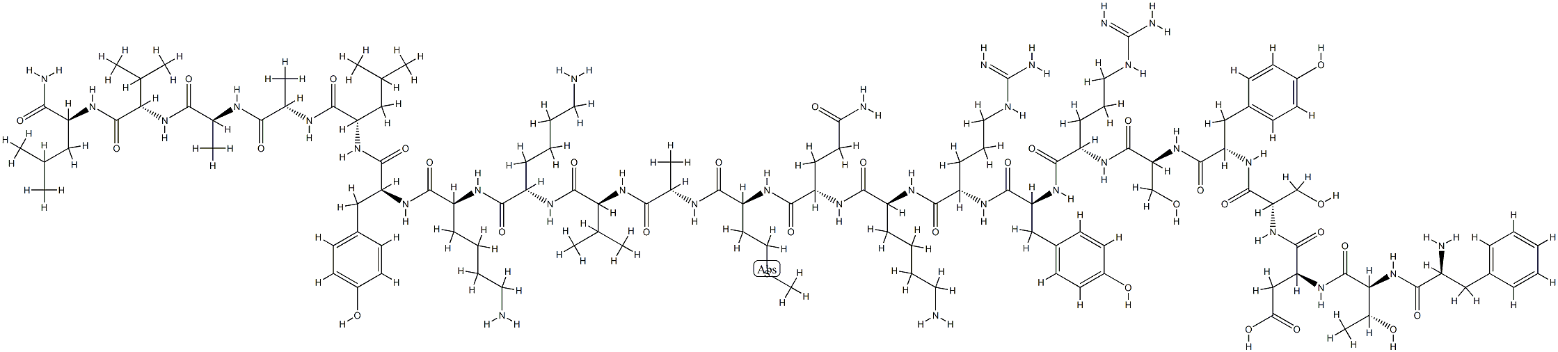 PITUITARY ADENYLATE CYCLASE ACTIVATING POLYPEPTIDE AMIDE FRAGMENT 6-27,136134-68-4,结构式