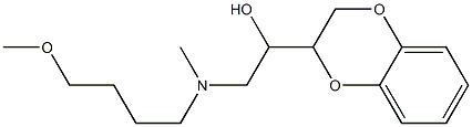 α-[[(4-Methoxybutyl)methylamino]methyl]-1,4-benzodioxane-2-methanol Struktur
