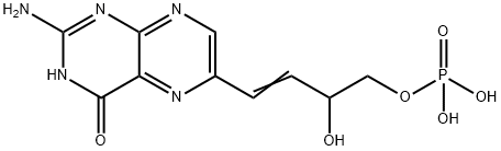 2-amino-4-hydroxy-6-(3-hydroxy-4-phosphonoxy-1-butenyl)pteridine|