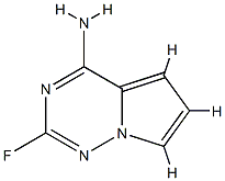 2-FLUOROPYRROLO[2,1-F][1,2,4]TRIAZIN-4-AMINE Struktur