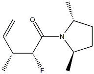 Pyrrolidine, 1-(2-fluoro-3-methyl-1-oxo-4-pentenyl)-2,5-dimethyl-, [2R-[1(2R*,3R*),2alpha,5beta]]- (9CI)|