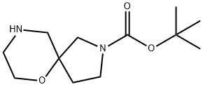 TERT-ブチル6-オキサ-2,9-ジアザスピロ[4.5]デカン-2-カルボン酸 化学構造式