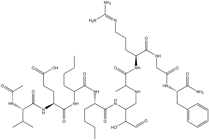 allatotropin (5-13), N-acetylVal-Nle(7,8)- Structure