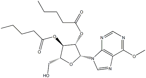 6-Methoxy-9-[2-O,3-O-bis(1-oxopentyl)-β-D-arabinofuranosyl]-9H-purine|