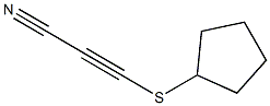 2-Propynenitrile,3-(cyclopentylthio)-(9CI) Struktur