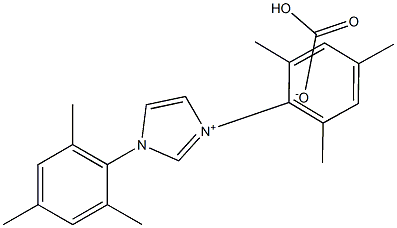 1,3-Bis(2,4,6-trimethylphenyl)imidazolium bicarbonate 化学構造式