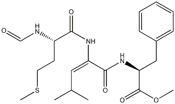 formyl-methionyl-delta(Z)-dehydroleucyl-phenylalanine methyl ester,137320-56-0,结构式