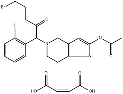 Prasugrel Impurity 14 Maleate 化学構造式