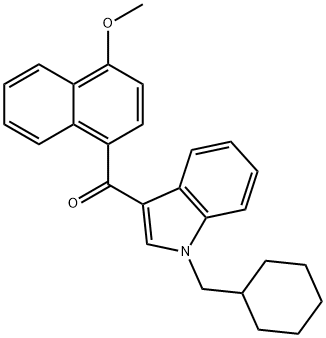 JWH 081-N-(cyclohexylmethyl) analog 化学構造式
