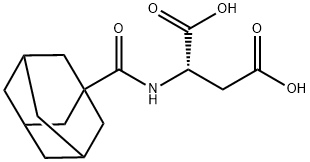 L-Aspartic acid, N-(tricyclo(3.3.1.1(sup 3,7))dec-1-ylcarbonyl)- Structure