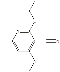 3-Pyridinecarbonitrile,4-(dimethylamino)-2-ethoxy-6-methyl-(9CI) 结构式