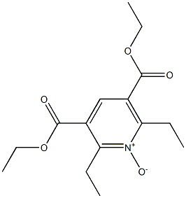 2,6-Diethyl-1-oxy-pyridine-3,5-dicarboxylic acid diethyl ester Structure